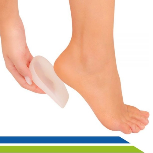 Calcanheira Ortopédica 100%  Silicone  Lisa Anti-Impacto PAR Ortho Pauher - Cód. 304