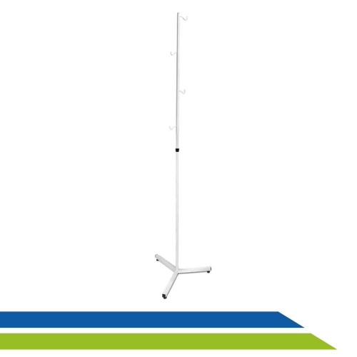 Suporte para Soro Hospitalar em Aço Carbono com Regulagem de Altura AquaSonus - Cód. 146