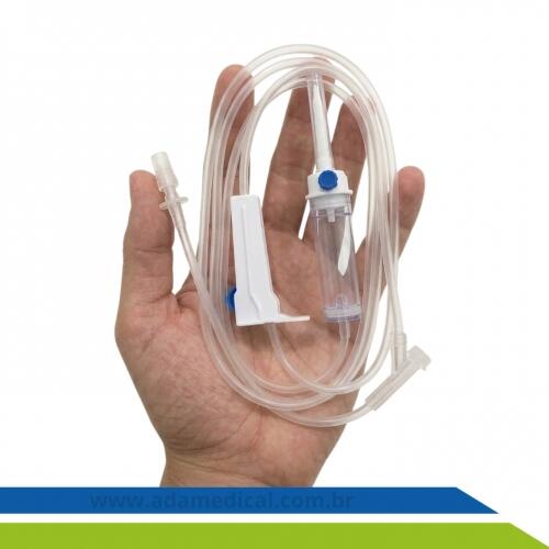 Equipo Macrogotas para Infusão Intravenosa Luer Slip Estéril Descarpack com Injetor Lateral