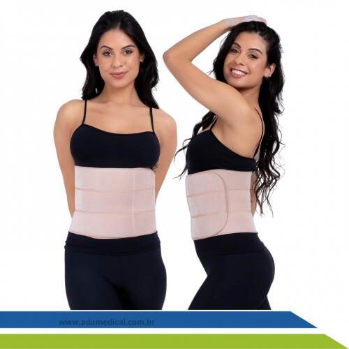 Cinta Faixa Cirurgia Abdominal Elástica 3 Gomos Abdominoplastia Hérnia Bariátrica UN New Form