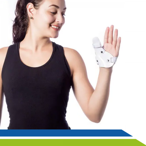Tala Imobilizadora para Polegar Órtese em PVC Dedão Fraturas Entorses Dores