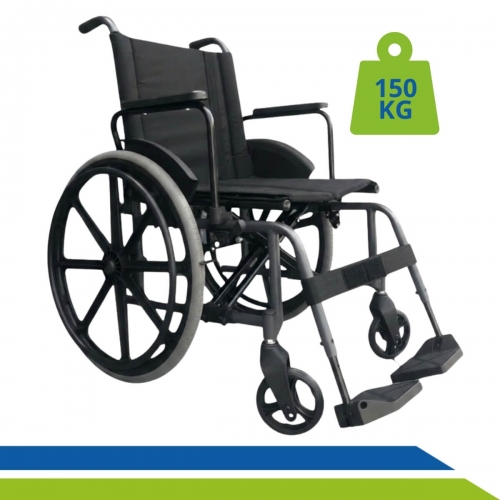 Cadeira de Rodas Dobrável Ortomobil MA3F Até 150kg Reforçada Confortável Idoso