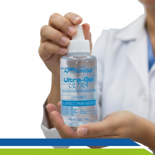 Gel para Ultrassom Ultra Gel Ultra Frasco 100G - Multigel - Cód.1-100G
