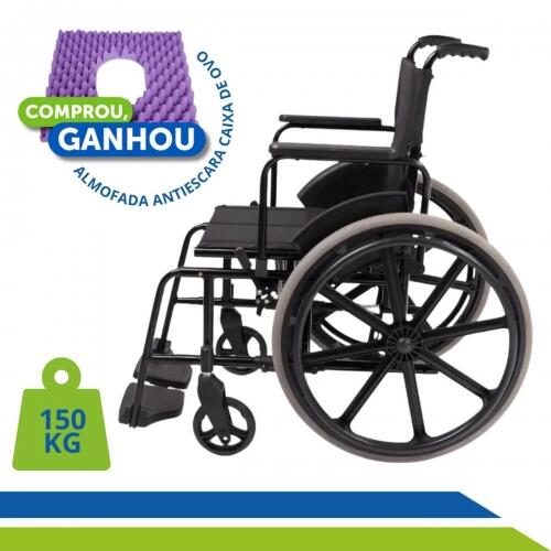 Cadeira de Rodas Dobrável MA3F até 150kg Conforto, Segurança e Mobilidade para o Dia a Dia Ortomobil