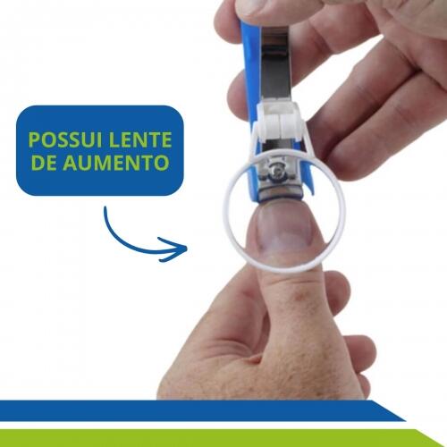 Cortador de Unhas com Lente de Aumento Longevitech