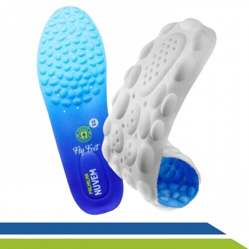 Palmilha Ortopédica Nuvem Ortho Pauher Fascite Plantar Esporão Conforto e Absorção de Impacto
