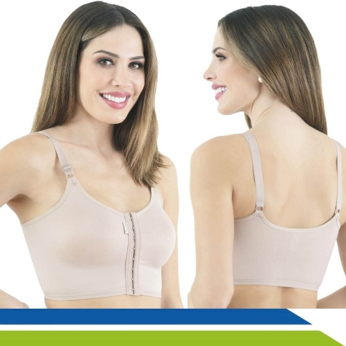 Sutiã Pós-Cirúrgico Plástica Sem Costura Mamoplastia Mastectomia Cód. 1007 Macom