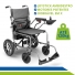 Cadeira de Rodas Motorizada Super Leve Dobrável Portátil até 120kg com Bateria de Lítio