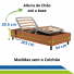 Cama Hospitalar Motorizada Articulada Zeus Pilati até 150kg com PAR de Grades Idoso Acamado Cadeirante