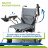 Cadeira de Rodas Motorizada Super Leve Dobrável Portátil até 120kg com Bateria de Lítio