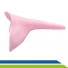 Urinol Feminino de Silicone Condutor Higiênico Reutilizável para Fazer Xixi em Pé Rosa Longevitech