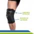 Joelheira Ajustável em Neoprene Com Suporte para Rótula e Reforço Lateral UN Dilepé