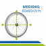 Roda Pneu Antifuro ou Inflável Alumínio Traseiro 60x60 para Cadeira de Rodas Ortomobil sem Eixo PAR