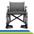 Cadeira de Rodas Plus Size Reforçada até 250kg Confortável Dobrável Idosos Fratura Reabilitação