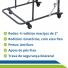 Cadeira de Banho Dobrável Higiênica Ortomobil Reforçada até 150kg para Idoso e Mobilidade Reduzida