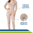 Cinta Pós-Cirúrgica Longa com Mangas e Pernas Lipoaspiração Abdominoplástia Mamoplastia Macom
