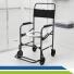 Cadeira de banho Higiênica Dobrável Reforçada até 130kg para Idoso e Mobilidade Reduzida