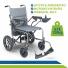 Cadeira de Rodas Motorizada Super Leve Dobrável Portátil até 120kg com Bateria de Lítio