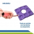 Almofada Caixa de Ovo Quadrada Inflável com Orifício Anti Escaras / Hemorroidas Bioflorence Cod 101-0197