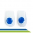 Calcanheira de Silicone Ortopédica Anti-Impacto Ponto Azul PAR Ortho Pauher - Cód. 307