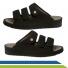 Chinelo Mule Ortopédico Ajustável com Pontos Massageadores Fascite Plantar Esporão Calcâneo Pé Diabético Mundo Flex