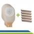 Kit 5 Bolsas para Colostomia e Ileostomia Drenável 1964mm com Filtro e Clamp Skinupper Recortável, Confortável e Segura