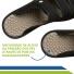 Chinelo Mule Ortopédico Ajustável com Pontos Massageadores Fascite Plantar Esporão Calcâneo Pé Diabético Mundo Flex