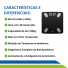 Balança Digital Inteligente com Bioimpedância Alta Precisão Analise Corporal Saúde Fitness por APP até 180kg