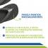 Chinelo Anabela Anatômico com Pontos Massageadores Fascite Plantar Esporão Calcâneo Pé Diabético Mundo Flex