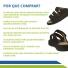 Chinelo Mule Ortopédico Ajustável com Pontos Massageadores Fascite Plantar Esporão Calcâneo Pé Diabético Mundo Flex