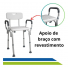 BANCO PARA BANHO COM ENCOSTO E APOIO DE BRAÇOS HIDROLIGHT