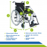 Cadeira de Rodas Alumínio Premium Resistente até 150 kg Idoso Reabilitação Pós-Operatório Fratura