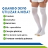 Meia Anti Trombo Elástica 7/8 Meia Coxa 18MMHG AES - PAR - VENOSAN