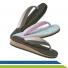 Chinelo Anabela Anatômico com Pontos Massageadores Fascite Plantar Esporão Calcâneo Pé Diabético Mundo Flex