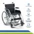 Cadeira De Rodas Dobrável Reforçada com Duplo X Até 120kg Rodas Antifuro para Idoso e Mobilidade Reduzida